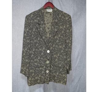 David Dart Vintage Floral Jacquard Blazer Jacket Force One Collection
